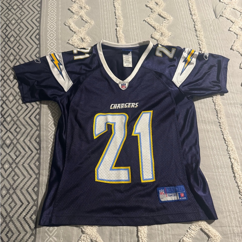 Reebok Women's Navy and White Chargers Jersey